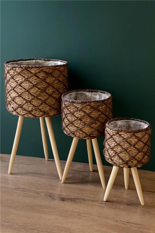 Rustic Planter 05 in Pakistan – Cane Basket Set