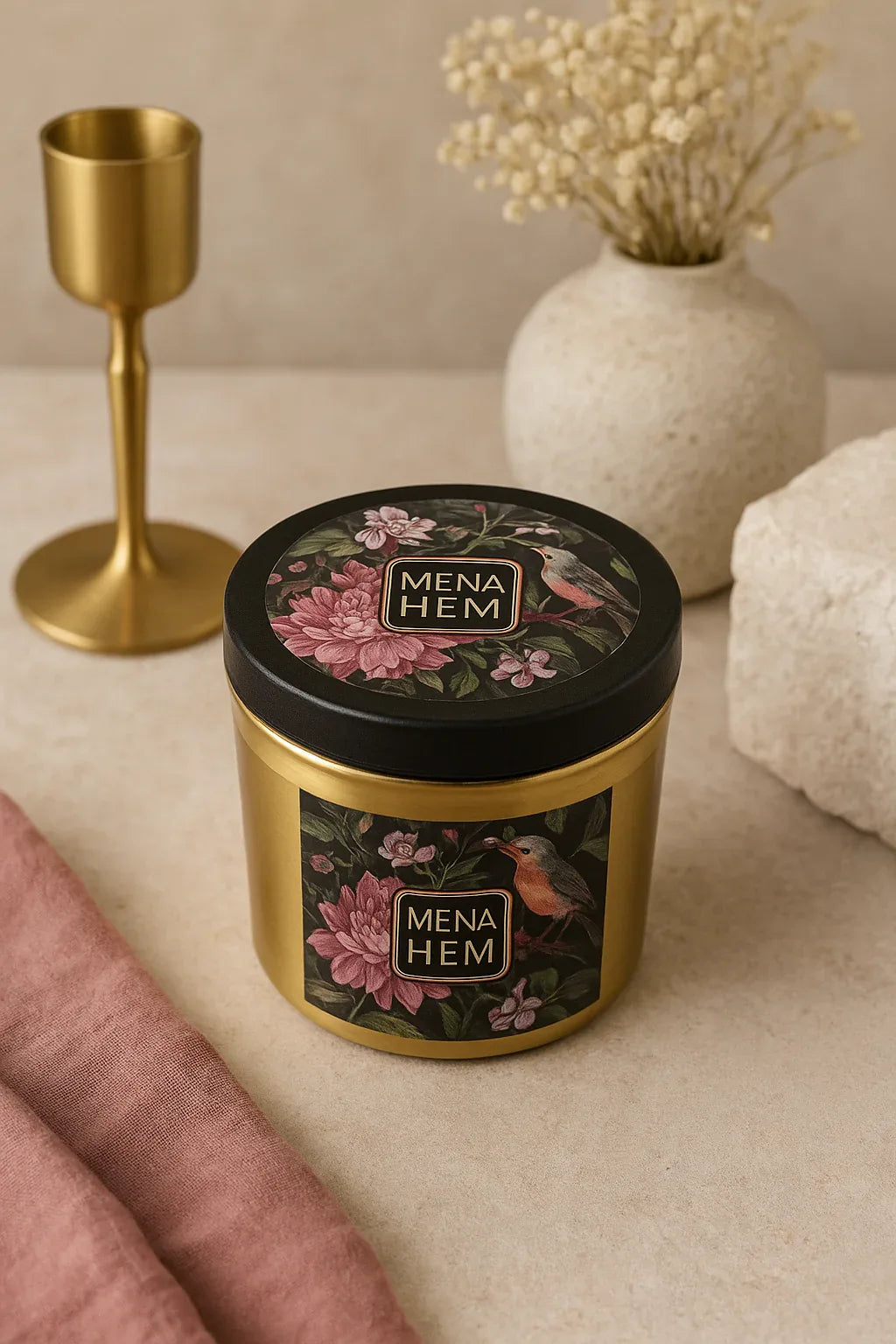 Scented Candle Metal Box 01 – Premium Imported Candle in Pakistan
