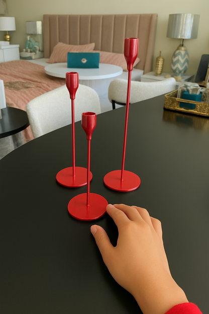Set of 3 Candle Stand – Decorative Stands for Home