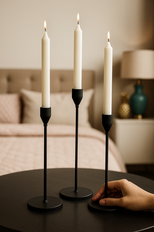 Set of 3 Candle Stand – Decorative Stands for Home