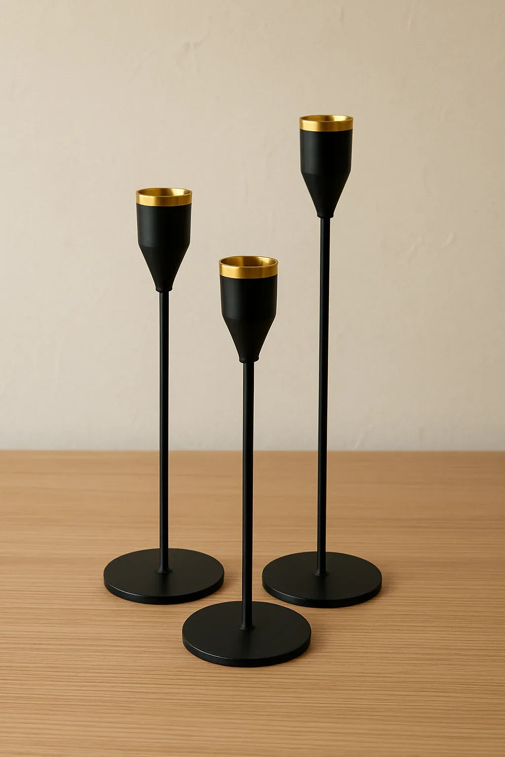 Set of 3 Candle Stands 009 – Resin Candle Décor