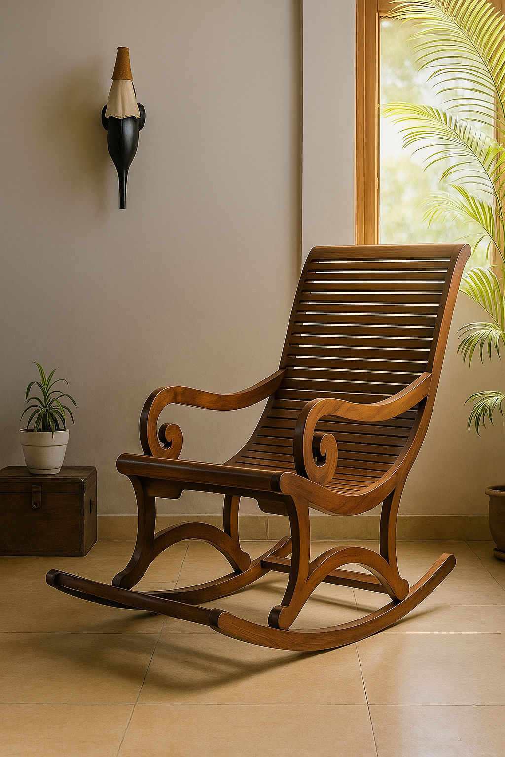 Sheesham Wood Rocking Chair – Comfortable & Stylish