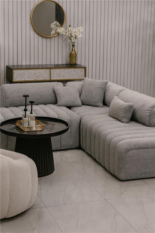 Softy L Shape Sofa in Pakistan - 5 Seater Velvet Sets 2025