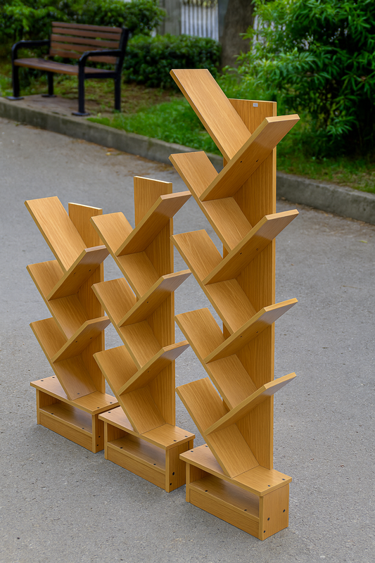 Storage Tommy Tree Bookshelf in Pakistan – Brown MDF Rack