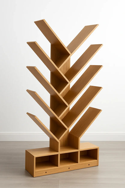 Storage Tommy Tree Bookshelf in Pakistan – Brown MDF Rack