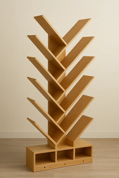 Storage Tommy Tree Bookshelf in Pakistan – Brown MDF Rack