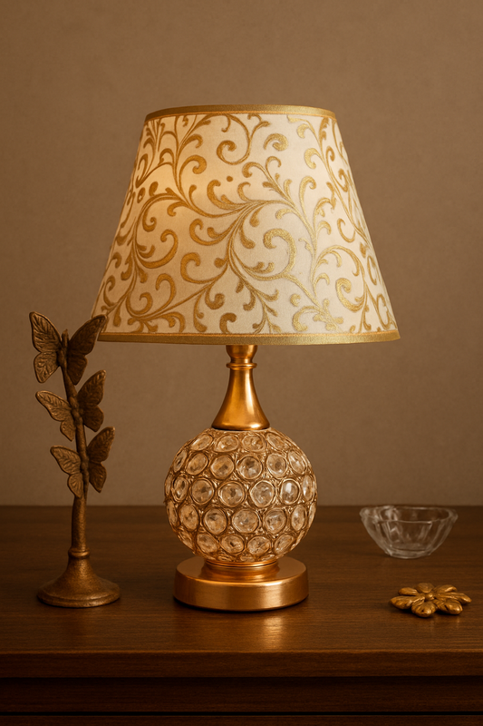 Table Lamp Crystal 01 – Premium Crystal Bedside Lamp