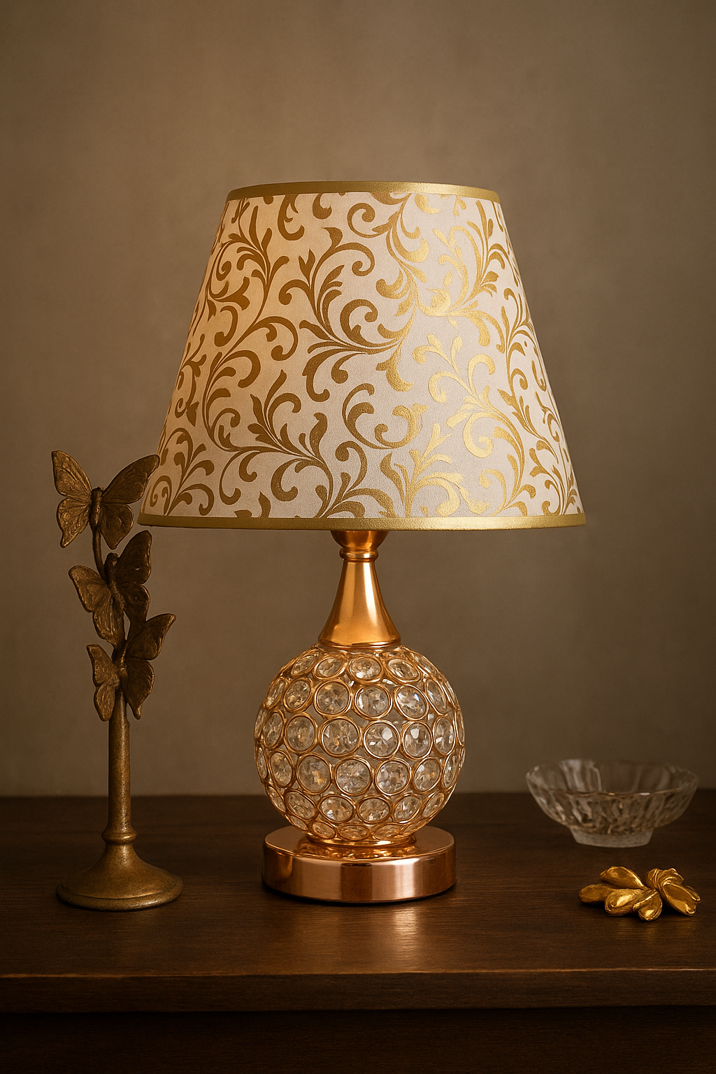 Table Lamp Crystal 01 – Premium Crystal Bedside Lamp