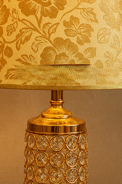 Table Lamp Crystal 02 – Elegant Crystal Bedside Lamp