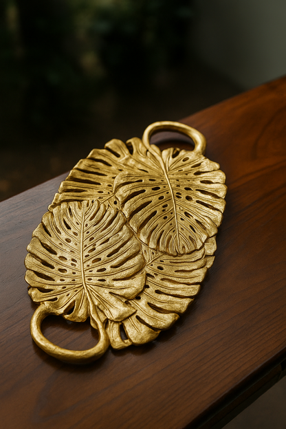 Tray 008 – Gold Plated Synthetic Tray Pakistan