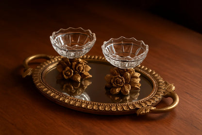 Tray 014 – Gold-Plated Synthetic Tray Pakistan