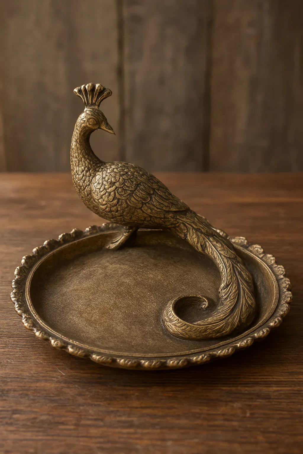Peacock Trinket Tray Black Antique Price in Pakistan