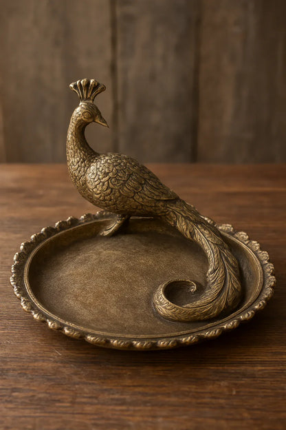 Peacock Trinket Tray Black Antique Price in Pakistan