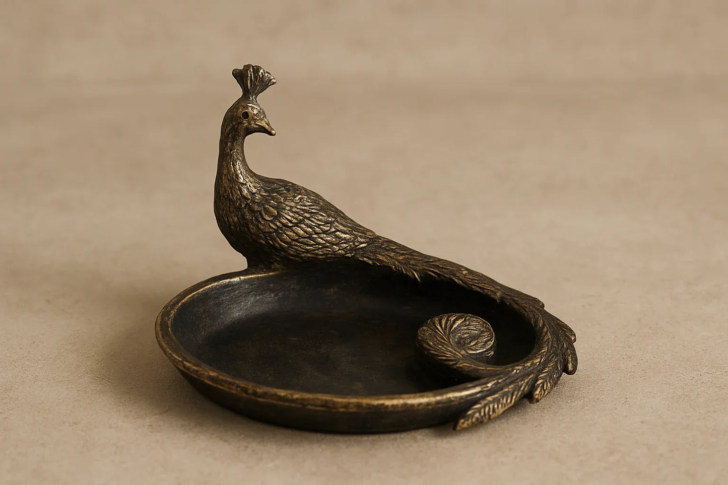 Peacock Trinket Tray White Antique Price in Pakistan