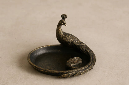 Peacock Trinket Tray White Antique Price in Pakistan