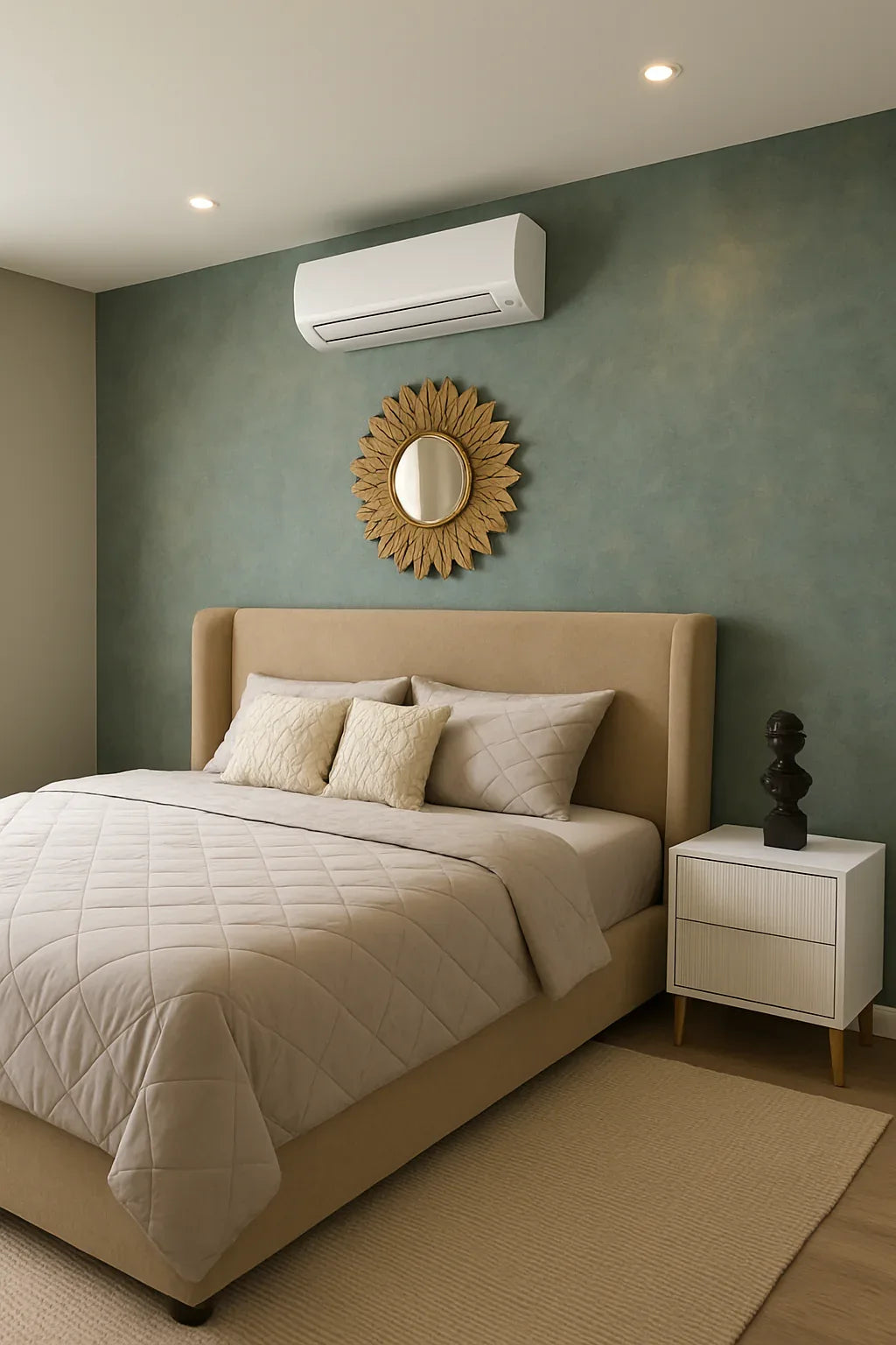 Valencia Boucle Bed 2 Tone – Custom Wooden & MDF Bed