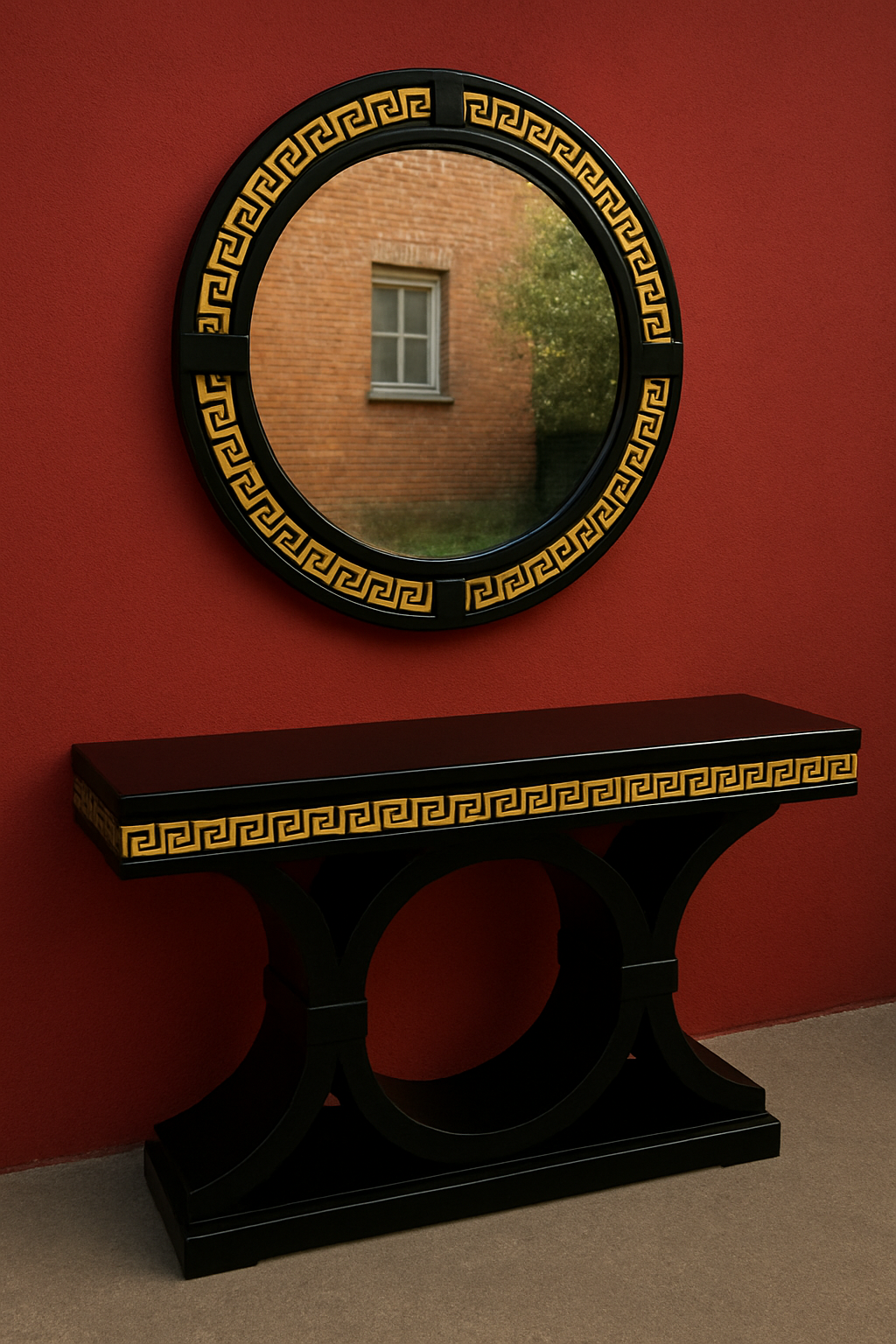 Varsace Mirror Console – Luxury MDF & Sheesham Design