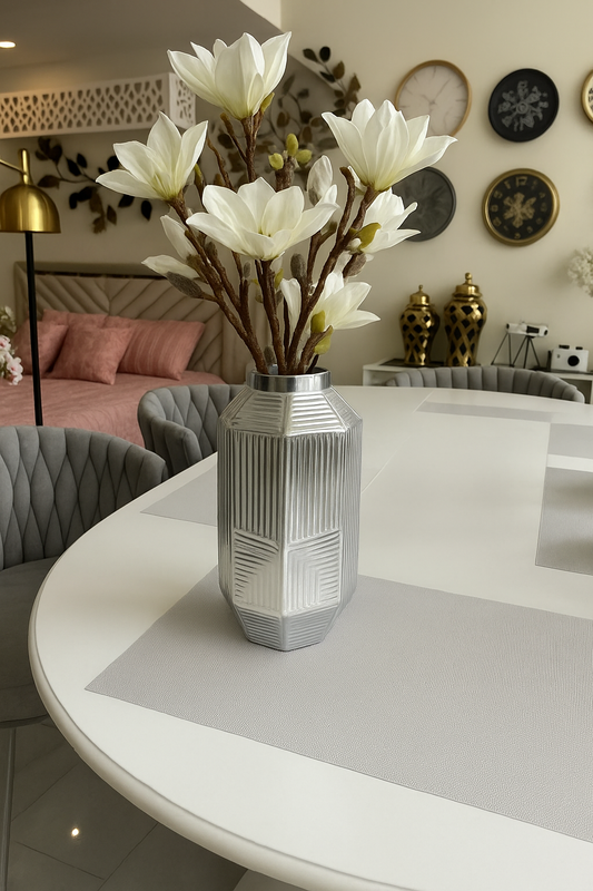 Ceramic Vase 010 – White & Gold Premium Vase in Pakistan