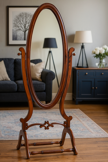 Victorian Mirror – 6ft Solid Wood Decorative Wall Mirror Pakistan