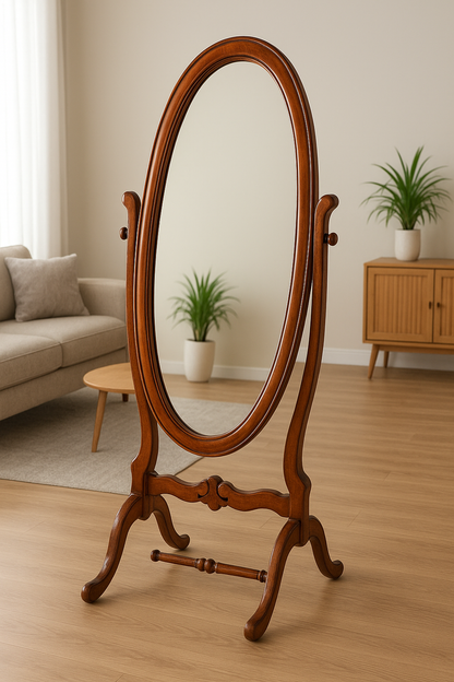 Victorian Mirror – 6ft Solid Wood Decorative Wall Mirror Pakistan