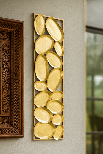 Wall Decor 31 – Modern Metal Gold Art for Homes Pakistan