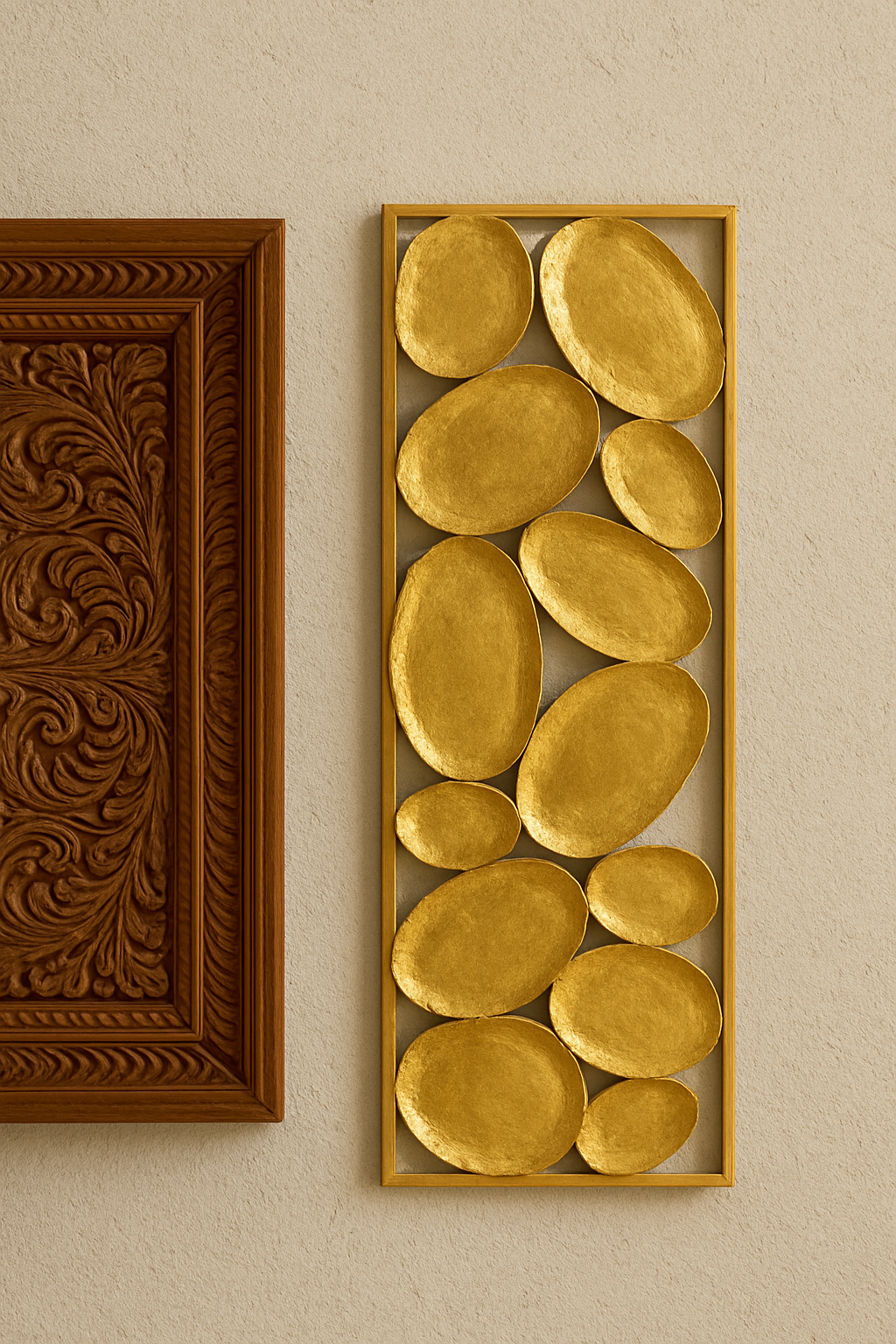 Wall Decor 31 – Modern Metal Gold Art for Homes Pakistan