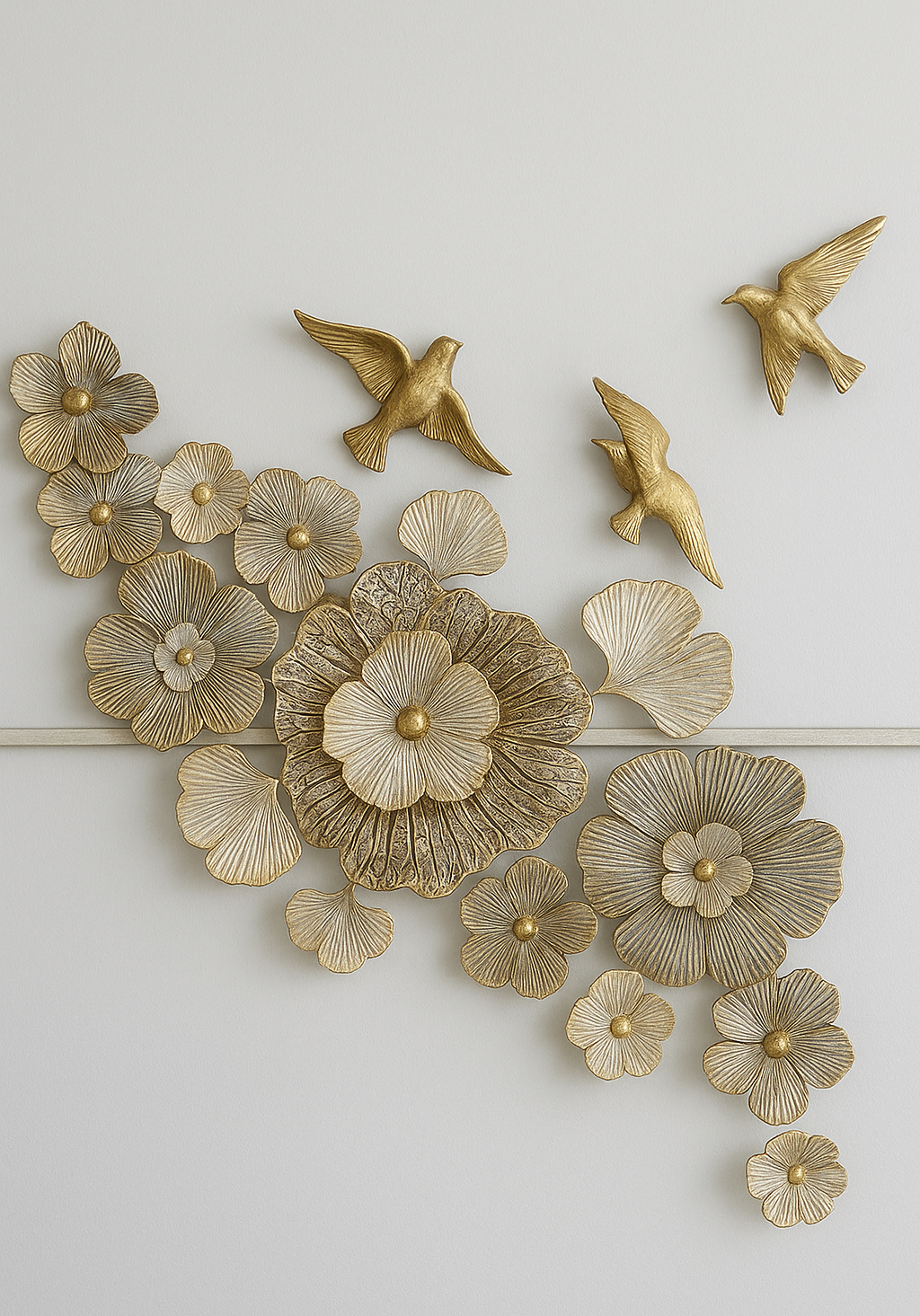 Wall Decor 04 – 33" Metal Gold Wall Art in Pakistan