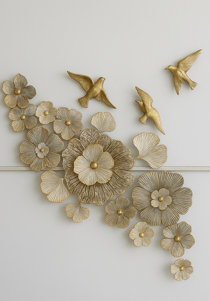 Wall Decor 04 – 33" Metal Gold Wall Art in Pakistan