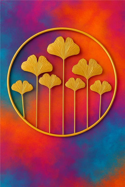 Wall Decor 05 in Pakistan – Gold Plated Metal Wall Art