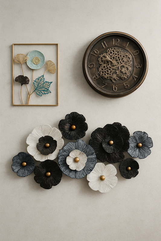 Wall Decor 21 in Pakistan – Metal Gold Plated Wall Art