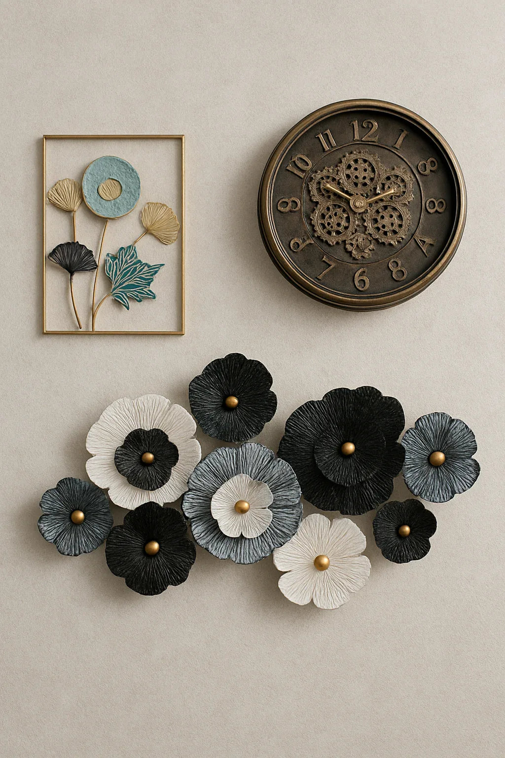 Wall Decor 21 in Pakistan – Metal Gold Plated Wall Art