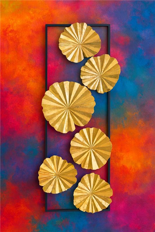 Wall Decor 22 in Pakistan – Gold Plated Metal Wall Art
