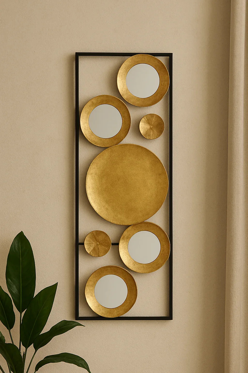 Premium Wall Decor 24 – Gold Plated Metal Art Pakistan