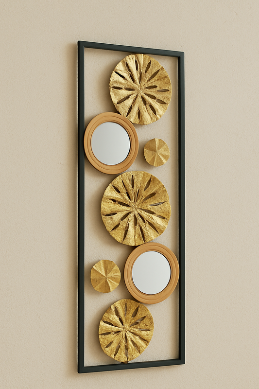 Wall Decor 26 in Pakistan – Gold Plated Metal Wall Art