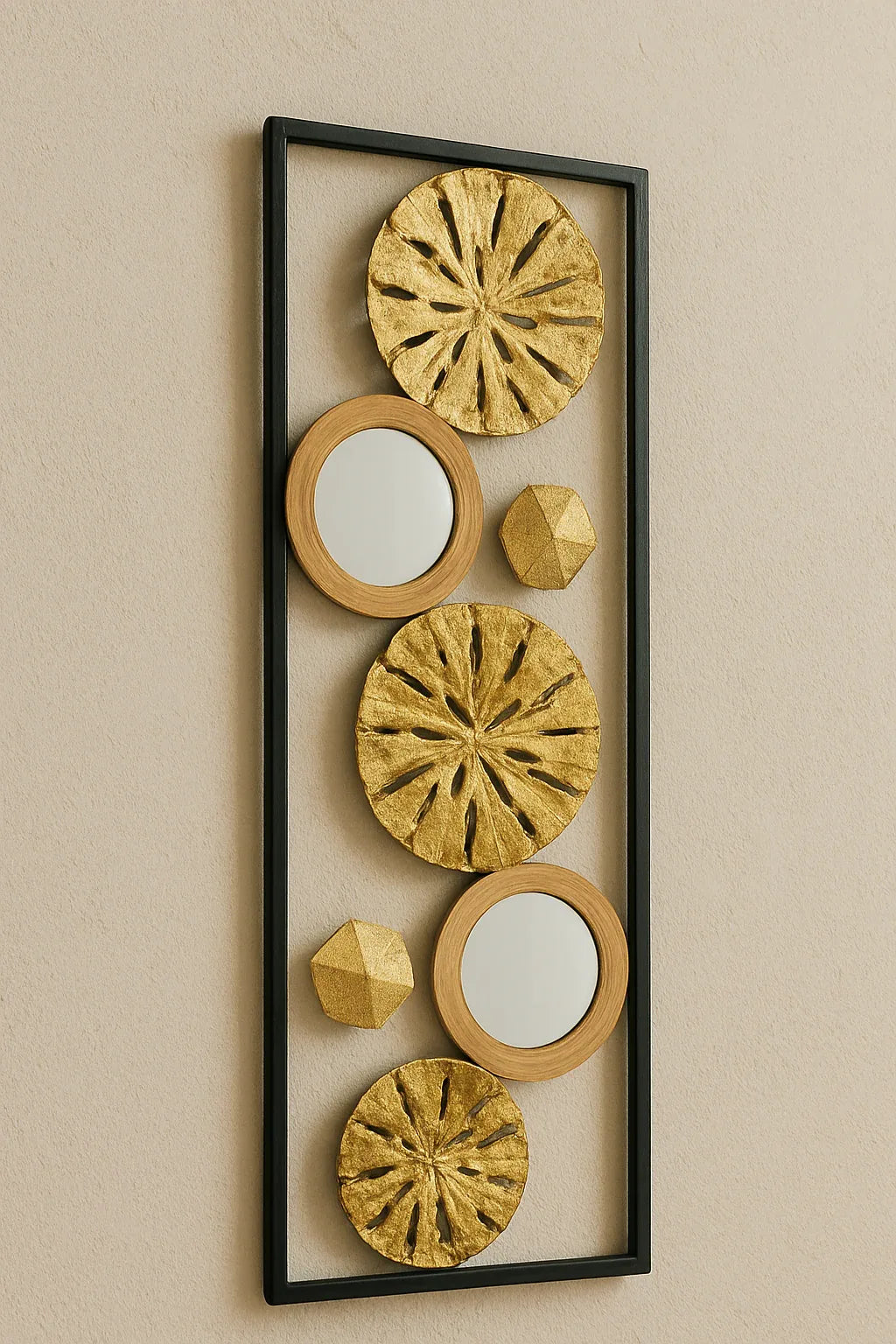 Wall Decor 26 in Pakistan – Gold Plated Metal Wall Art