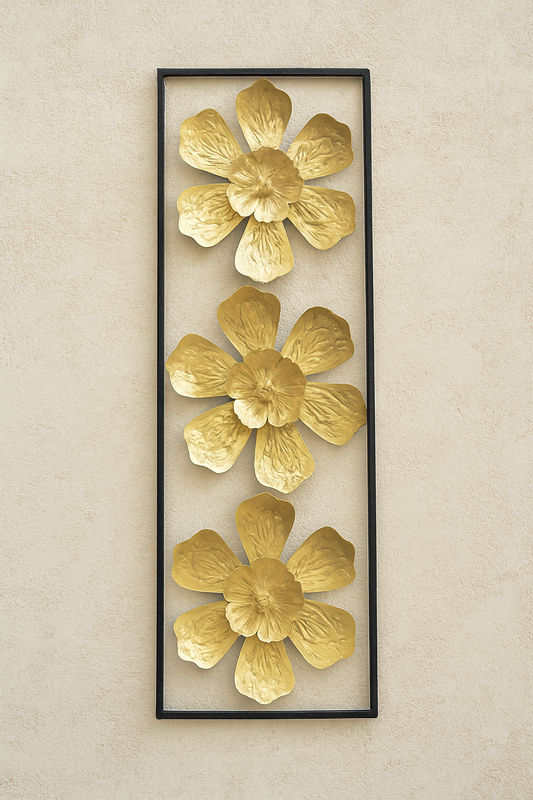 Wall Decor 28 in Pakistan – Gold Plated Metal Wall Art