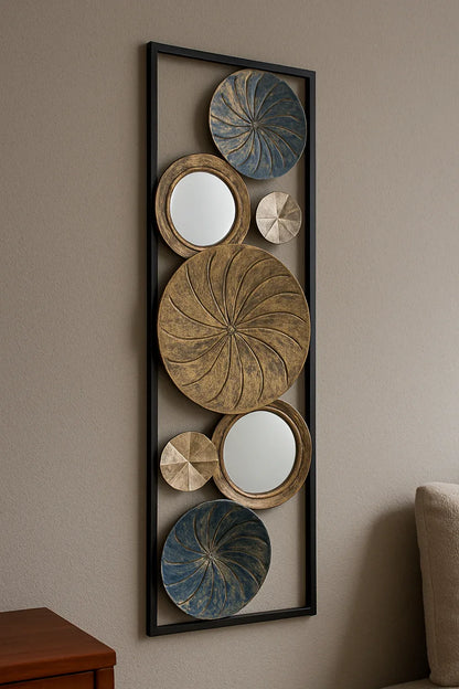 Wall Decor 36 in Pakistan – Gold Plated Metal Wall Art