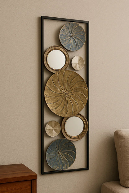Wall Decor 36 in Pakistan – Gold Plated Metal Wall Art