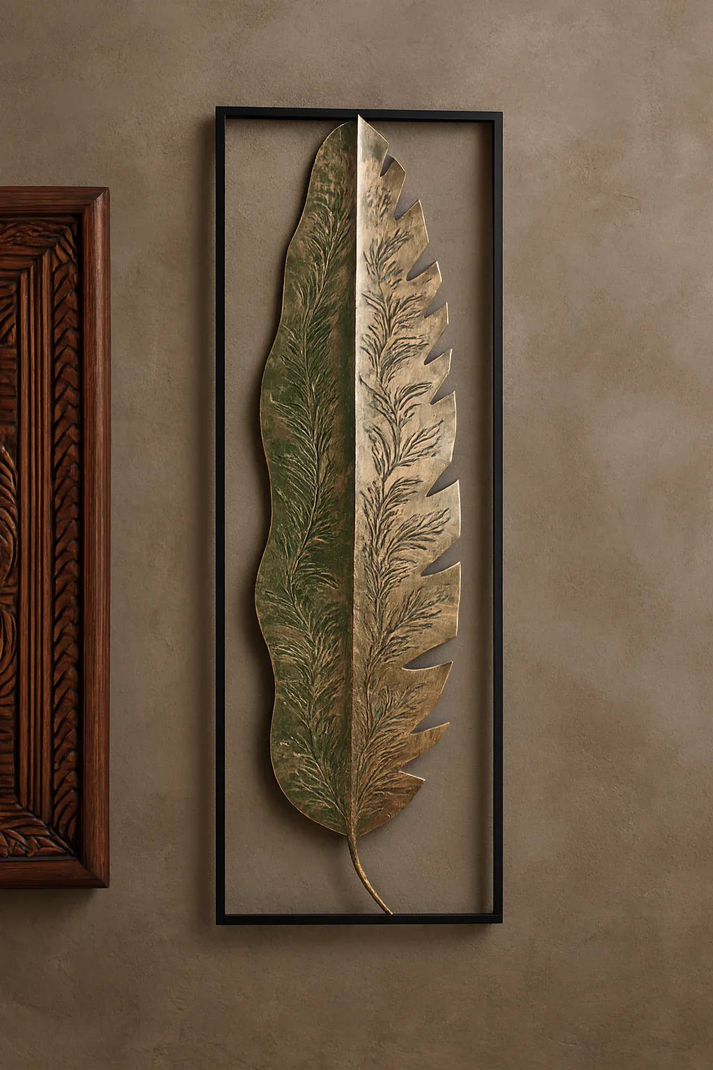 Wall Decor 37 in Pakistan – Gold Plated Metal Wall Art