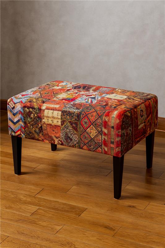 Yanny Stool | Premium Fabric Accent Stool for Home