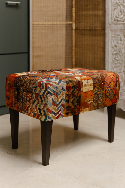 Yanny Stool | Premium Fabric Accent Stool for Home