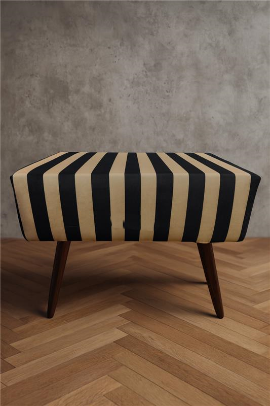 Zebra Stool | Premium Fabric Accent Stool for Home