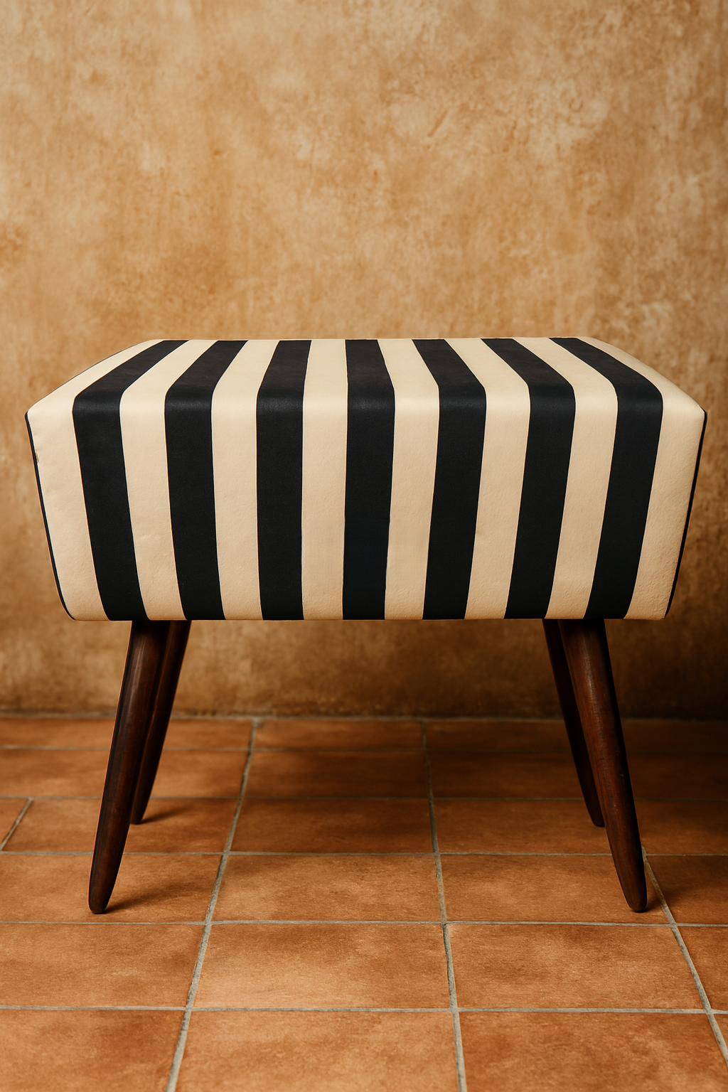 Zebra Stool | Premium Fabric Accent Stool for Home